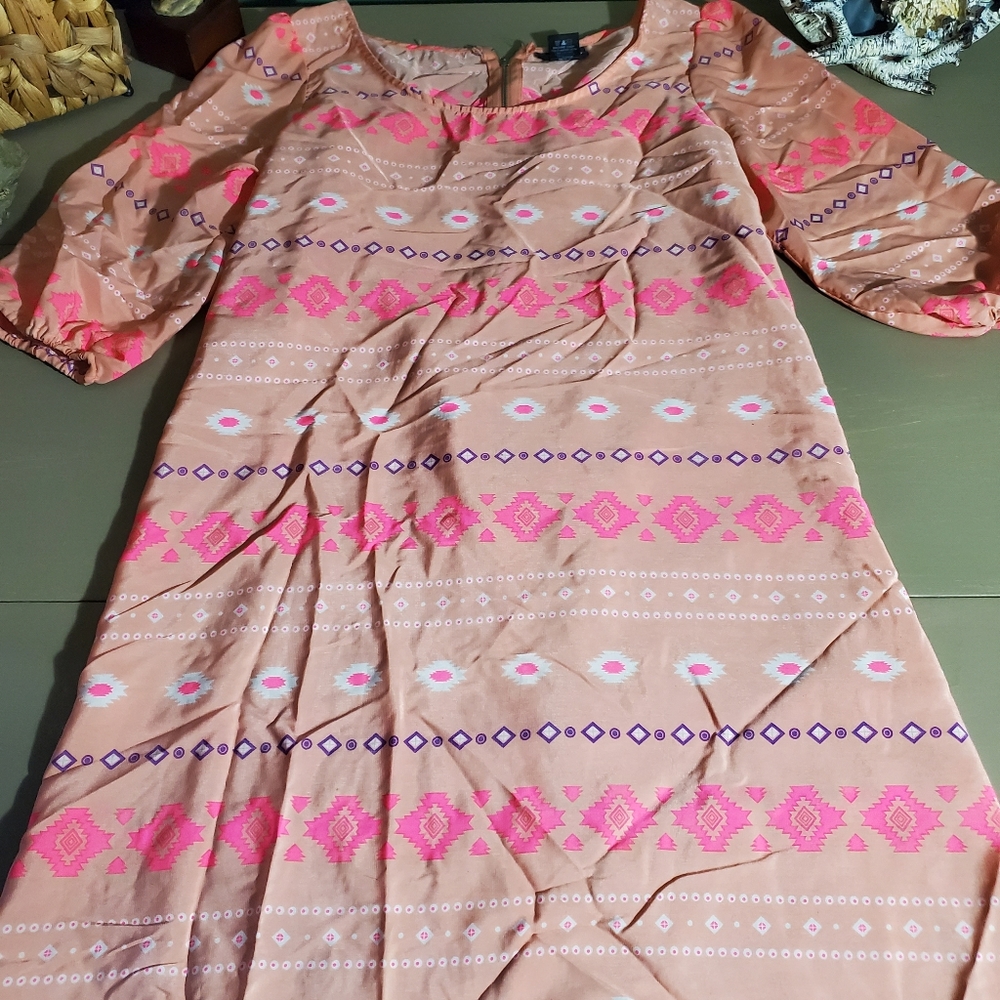 Pink knee high dress
